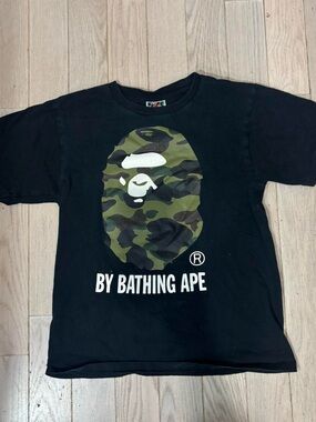 Bape Black Camo Ape Head T-Shirt